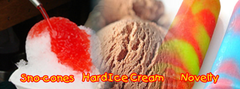 snocone, hard icecream, novelty
